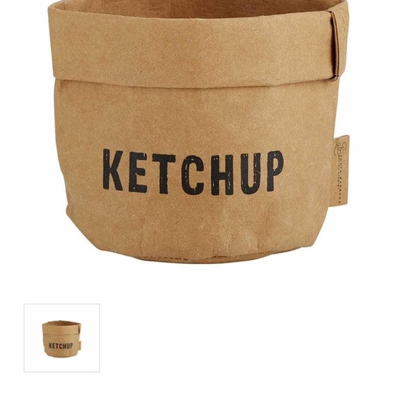 New washable paper mustard and ketchup party containers with ceramic inserts . - Picture 5 of 5